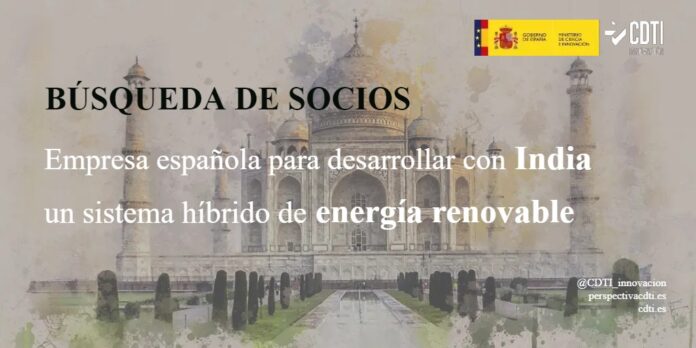 Nueva búsqueda de una empresa española para desarrollar con India un sistema híbrido de energía renovable