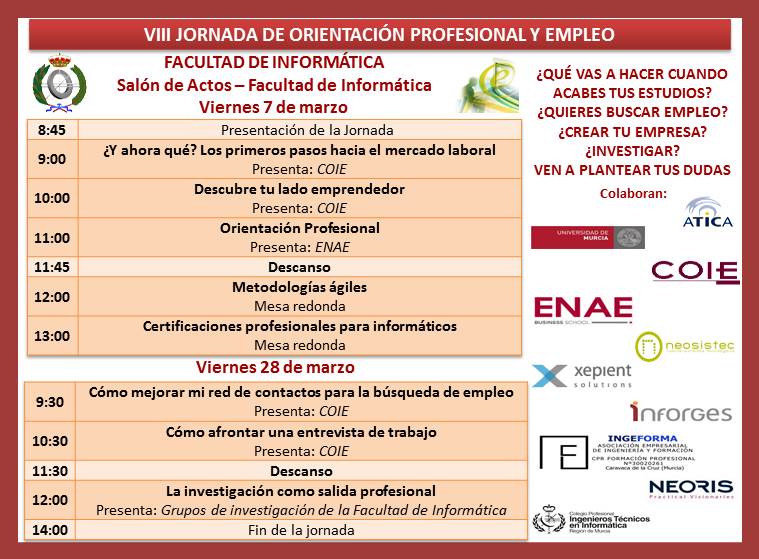 VIII Jornada de Orientación Profesional y Empleo (JOPE 2014)