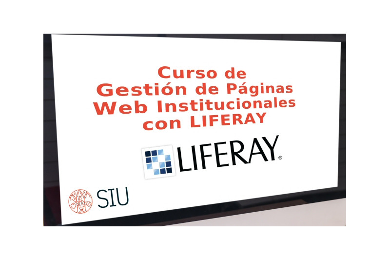 Nuevas ediciones de los cursos para la gestión de páginas web institucionales con Liferay