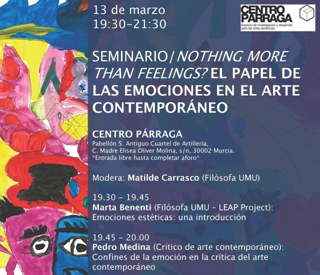Seminario/ Nothing more than feelings? El papel de las emociones en el arte contemporáneo.