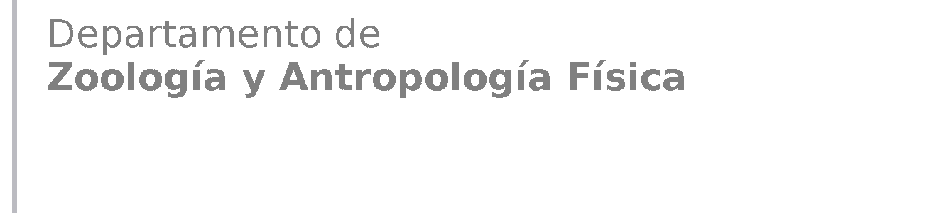 Logo Departamento de Zoología y Antropología Física