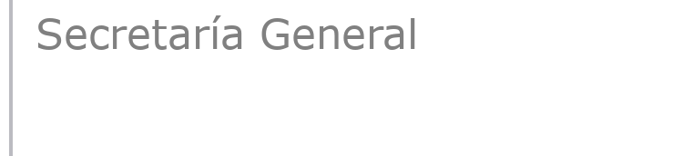 Secretario General - Secretaría General
