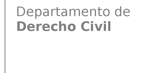 Inicio - Departamento de Derecho Civil