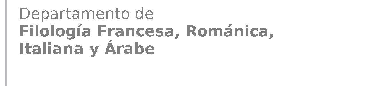 Administración - Departamento de Filología Francesa, Románica, Italiana y Árabe