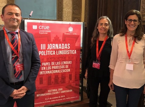 El Vicerrectorado de Internacionalización participa en las  III Jornadas de Política Lingüística de la CRUE en Córdoba